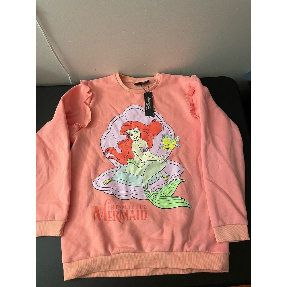 Cakeworthy Disney Princess Anime Ariel Sweatshirt Crewneck Pullover XL NEW